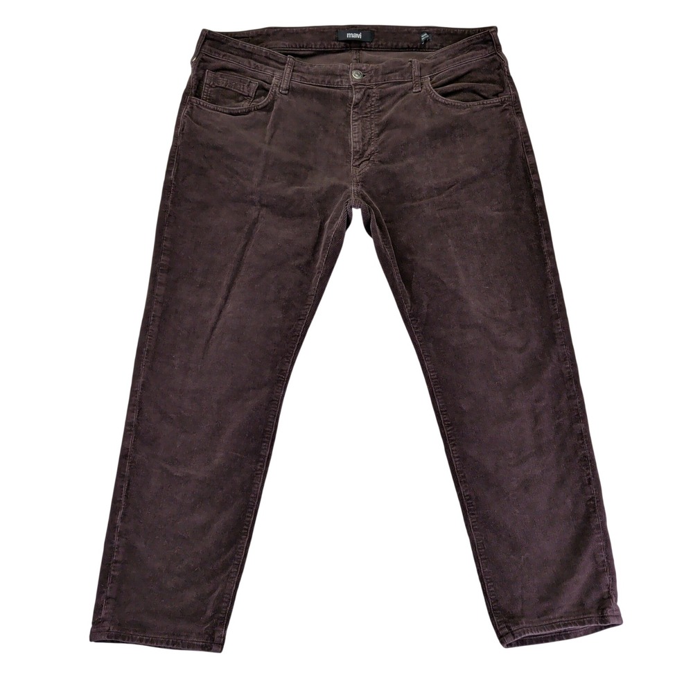 Mavi Marcus‎ Slim Straight Leg Corduroy Pants Mens 40/30 Dark Brown Stretch